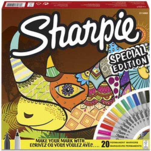 Sharpie Sharpie Marqueur Permanent Fine, Big Pack De 20 "Rhino"