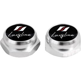 Cache-Rivets Pour Plaque D'immatriculation Luxyline (Noir)