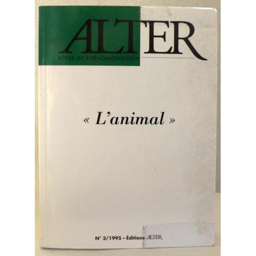 Alter N° 3/1995 - L'animal