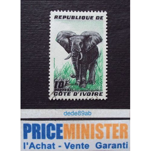 Côte D' Ivoire.. 10f République De Côte D' Ivoire. Eléphant . Oblitéré.