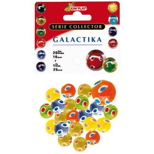 Kim Play - 9037 - Jeu De Plein Air Et Sports - Galactika - 3 Billes - 25 Mm