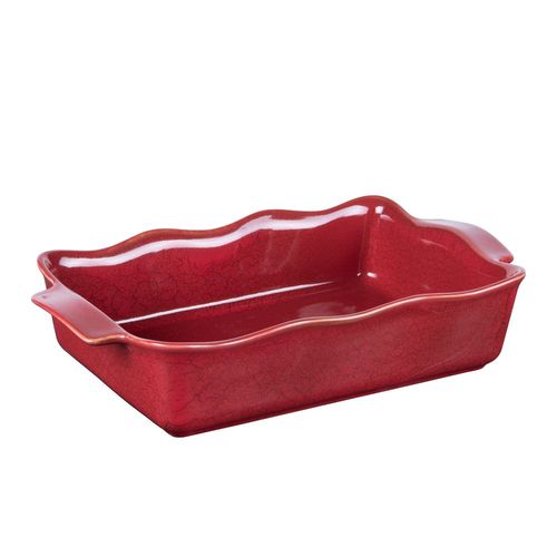 Plat À Four Rectangle Ely 36x21x8 Cm Rouge