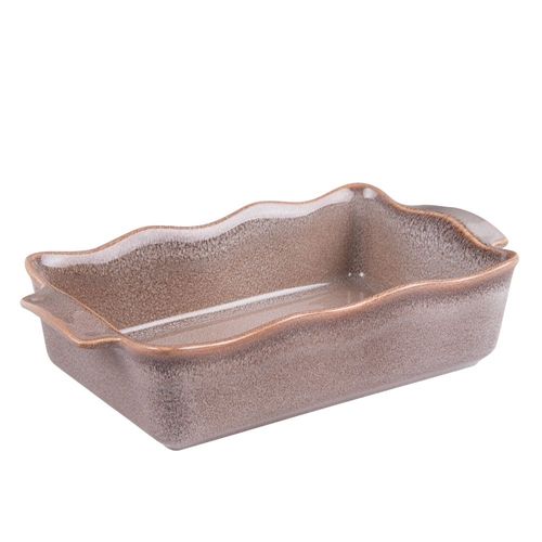 Plat À Four Rectangle Ely 27x15x7 Cm Brun
