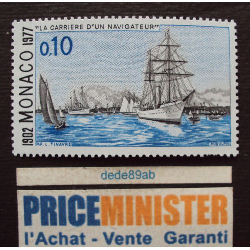 Monaco.. 0.10 Voiliers " La Carrière D'un Navigateur " Neuf (Avec Gomme)