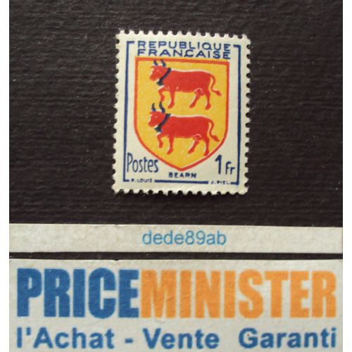 France.. 1f Blason Du Béarn . Neuf (Avec Gomme)