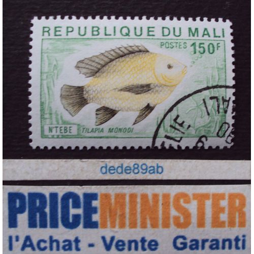 Mali.. 150f République Du Mali. Poissons : N' Tebe (Tilapia Monodi) Oblitéré.
