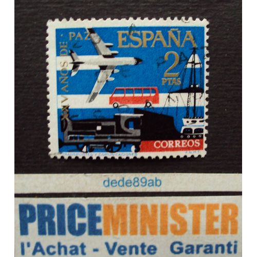 Espagne.. 2ptas Transportes Y Comunicaciones . Oblitéré.
