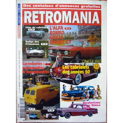 Magazine Retromania N°129 De 08/2005