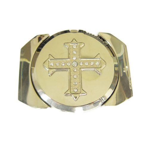 Boucle De Ceinture Croix + Strass+ Briquet Petrole Femme