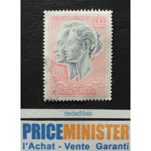 Monaco.. 2.00 Poste Aérienne. Le Couple Princier . Oblitéré.