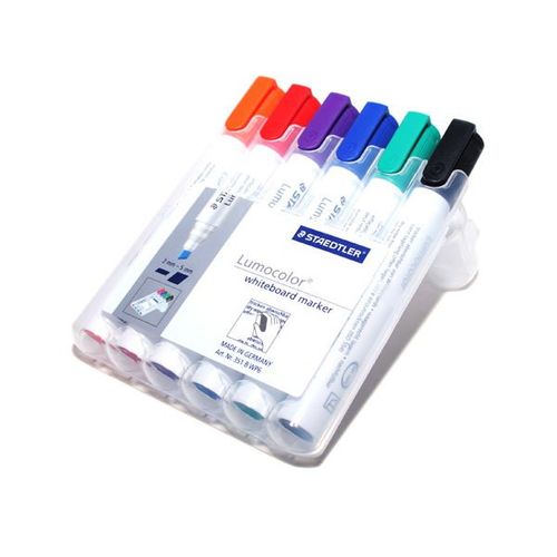 Staedtler Lumocolor Marqueur Tableau Blanc 351, ¿Tui De 6,