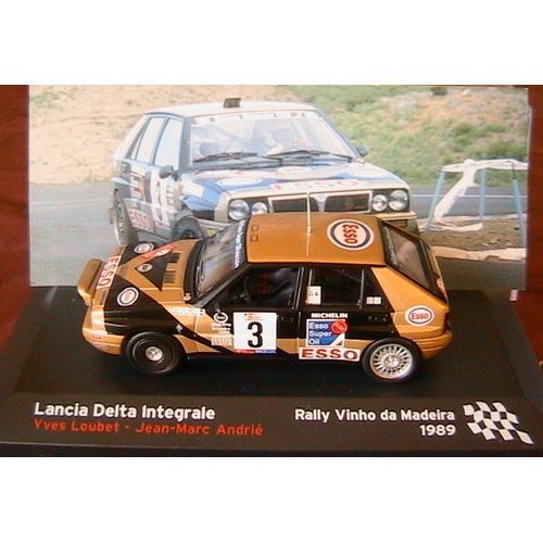 Lancia Delta Integrale #3 Loubet Andrie Rally Vinho Da Madeira 1989 Ixo 1/43 Altaya-Ixo