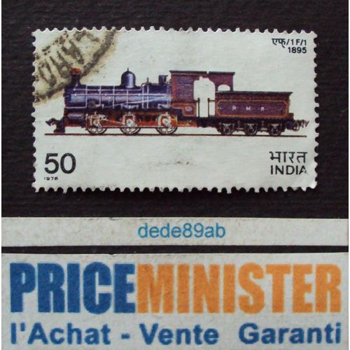 Inde.. 50 India. Locomotive 1 F/1 1895 . Oblitéré.