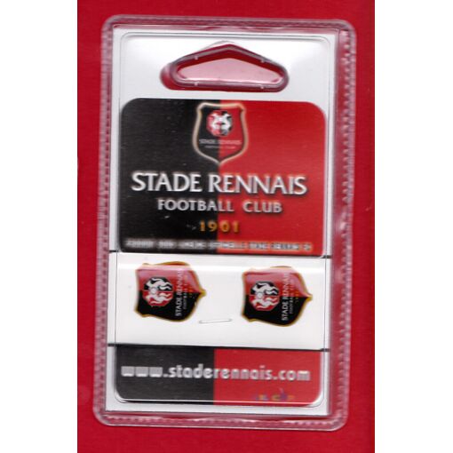 Logo Décoratif SRFC Stade Rennais Football - En PLA Biodégradable - 18x6x2 Cm - Idée Cadeau Fan