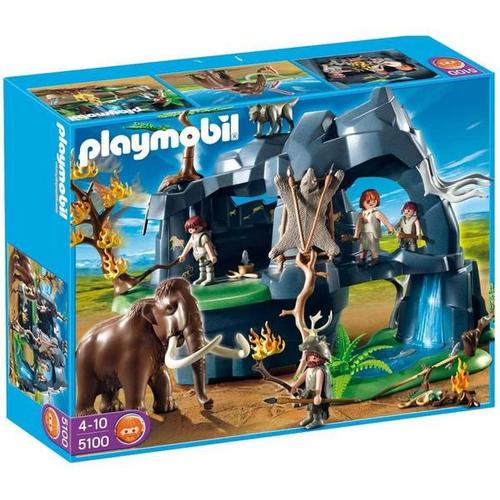 Playmobil History 5100 - Grotte Préhistorique Avec Mammouth