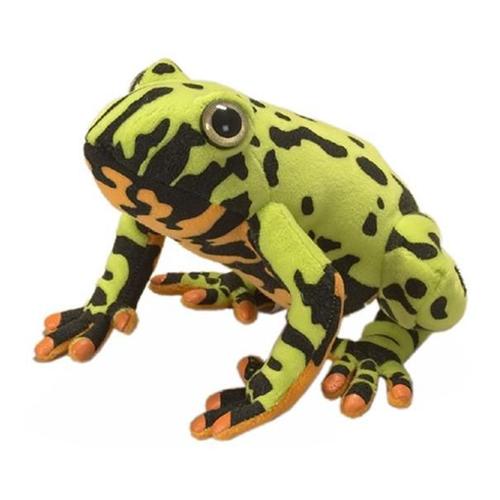 Peluche Grenouille Verte Et Orange 20 Cm (17 Cm)