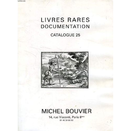 Livres Rares, Documentation, Catalogue N° 25