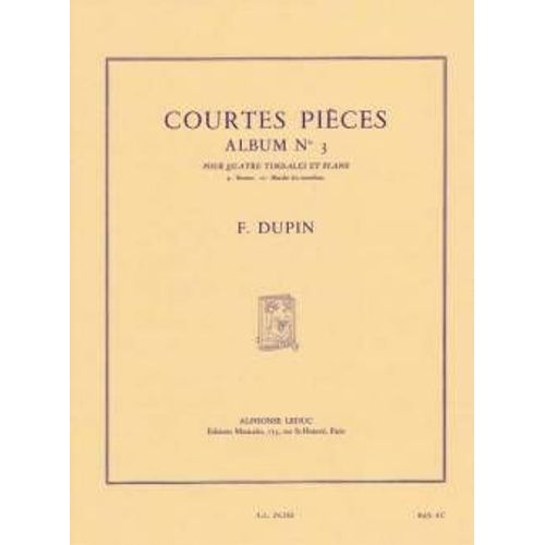 Courtes Pièces Album N°1 Pour Caisse-Claire Et Piano