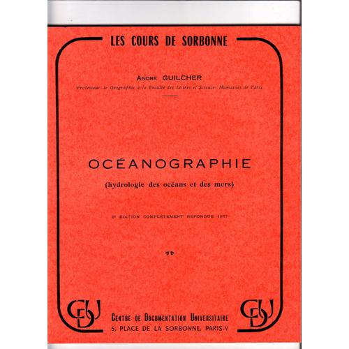 Oceanographie - Hydrologie Des Oceans Et Des Mers