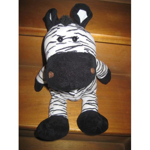 Doudou Peluche Zèbre Quadra 38 Cm