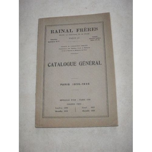 Catalogue General Paris 1825 1925