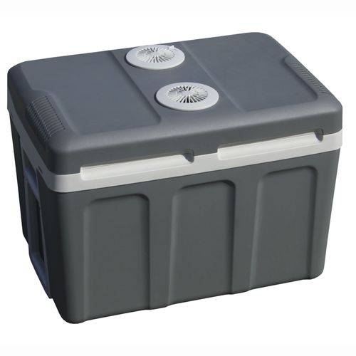 Glacière Électrique portable 40 Litres, 12V / 220 - 240V Voiture et Camping, 58 W, Gris, Briebe, CF1155