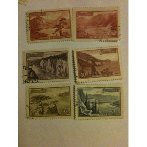 Lot De 6 Timbres Nature Urss 1959