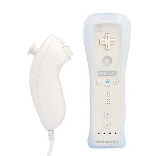 Manette Wii Motion Plus + Le Nunshuck + L'etui Protecteur Pour Wii/Wii U
