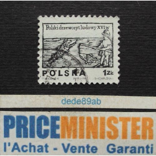 Pologne.. 1zk Polska. Bois Sculpté (Dessin Du 16ème Siècle) Oblitéré.