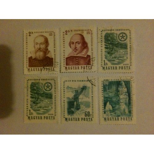 Lot De 6 Timbres Histoire Hongrie 1964