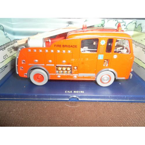 Voiture Tintin "Camion Des Pompiers De L'ile Noire"