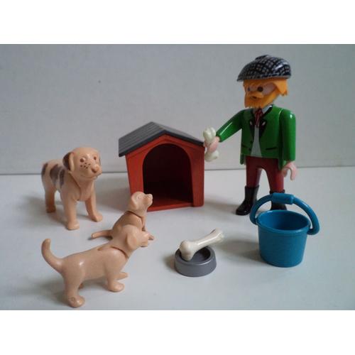 Playmobil lot chien,niche et personnage. - Playmobil | Beebs