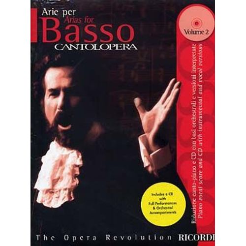 Cantolopera Arias For Basso Volume 2 + Cd
