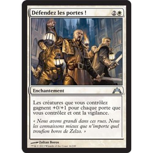Defendez Les Portes! (Hold The Gates) - Magic Mtg - Insurrection (Gatecrash) Vf Mint 16 - U