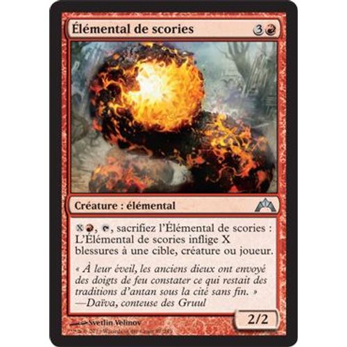 Elemental De Scories (Cinder Elemental) - Magic Mtg - Insurrection (Gatecrash) Vf Mint 87 - U