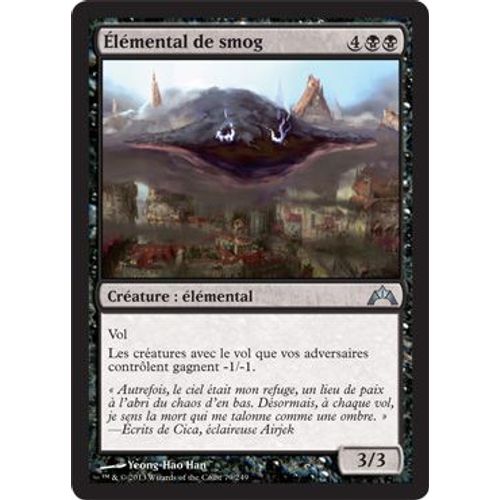 Elemental De Smog (Smog Elemental) - Magic Mtg - Insurrection (Gatecrash) Vf Mint 79 - U
