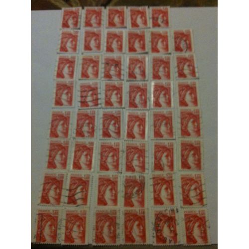 Lot De 47 Timbres Sabine 1,40 Francs France 1980