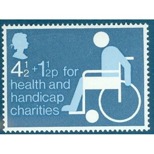 Royaume-Uni 1975 - Health And Handicap - 4 1/2 + 1 1/2 P - Yt 746 - Neuf **