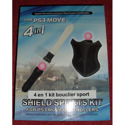 4 En 1 Bouclier Et Épée Pour Ps3 Move
