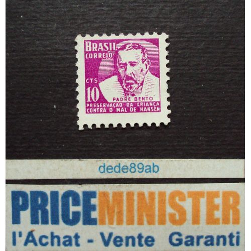 Brésil.. 10cts Brasil. Padre Bento Dias Pacheco . Non Oblitéré.