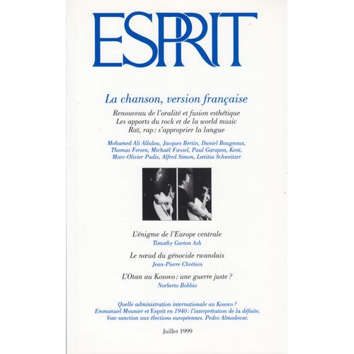 Esprit N° 259 Novembre 1999 : Quand La Ville Se Defait