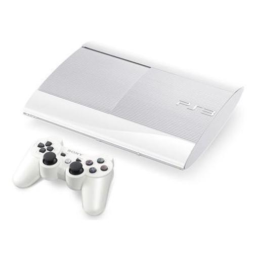 Ps3 500 Go Blanche Ultra-Slim 2 Manettes