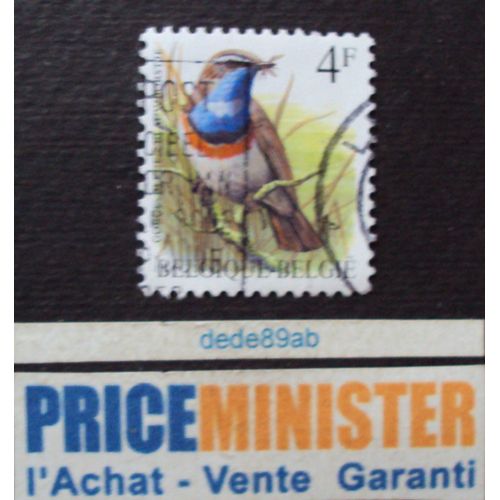 Belgique - Belgïe.. 4f . Oiseaux : Gorge-Bleue...Blauwbortje . Oblitéré.