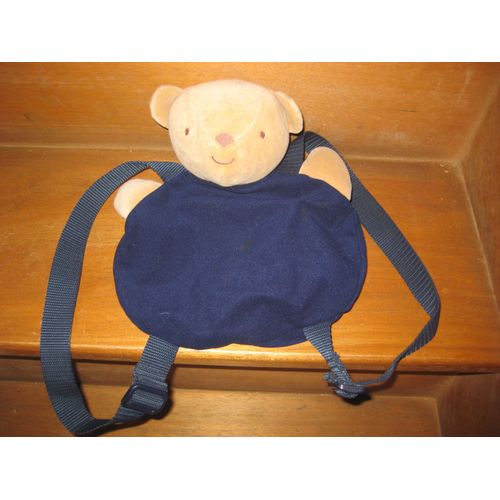 Sac D'enfant Ours Bleu Marine Dmc 28 Cm