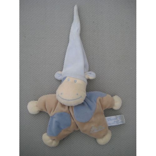 Doudou Hochet Vache Tiamo Collection Ti Amo 17 Cm