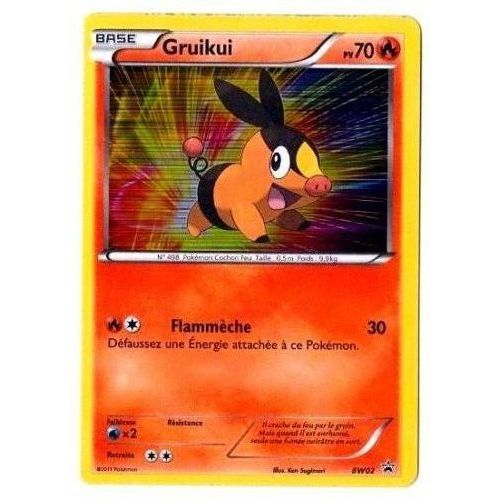 Gruikui Promo Bw02 70pv Holo - Pokemon Noir & Blanc