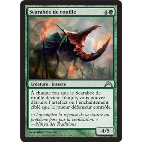 Scarabée De Rouille (Rust Scarab) - Magic Mtg - Insurrection - U - 130/249