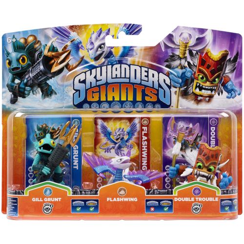 Figurines Skylanders : Giants - Gill Grunt + Flashwing + Double Trouble