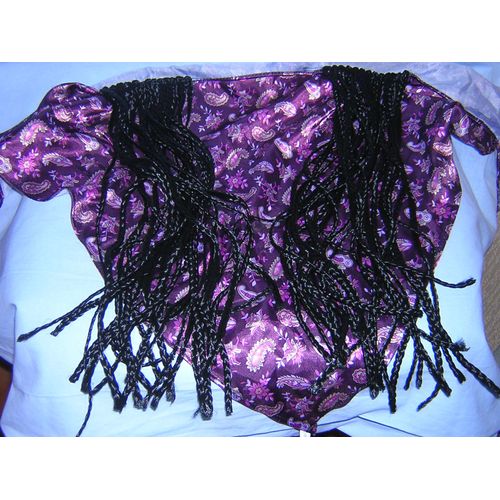 Foulard Triangle À Tresses.