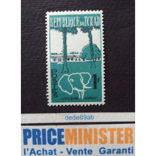 Tchad.. 1f Eléphant Et Lagone . Neuf